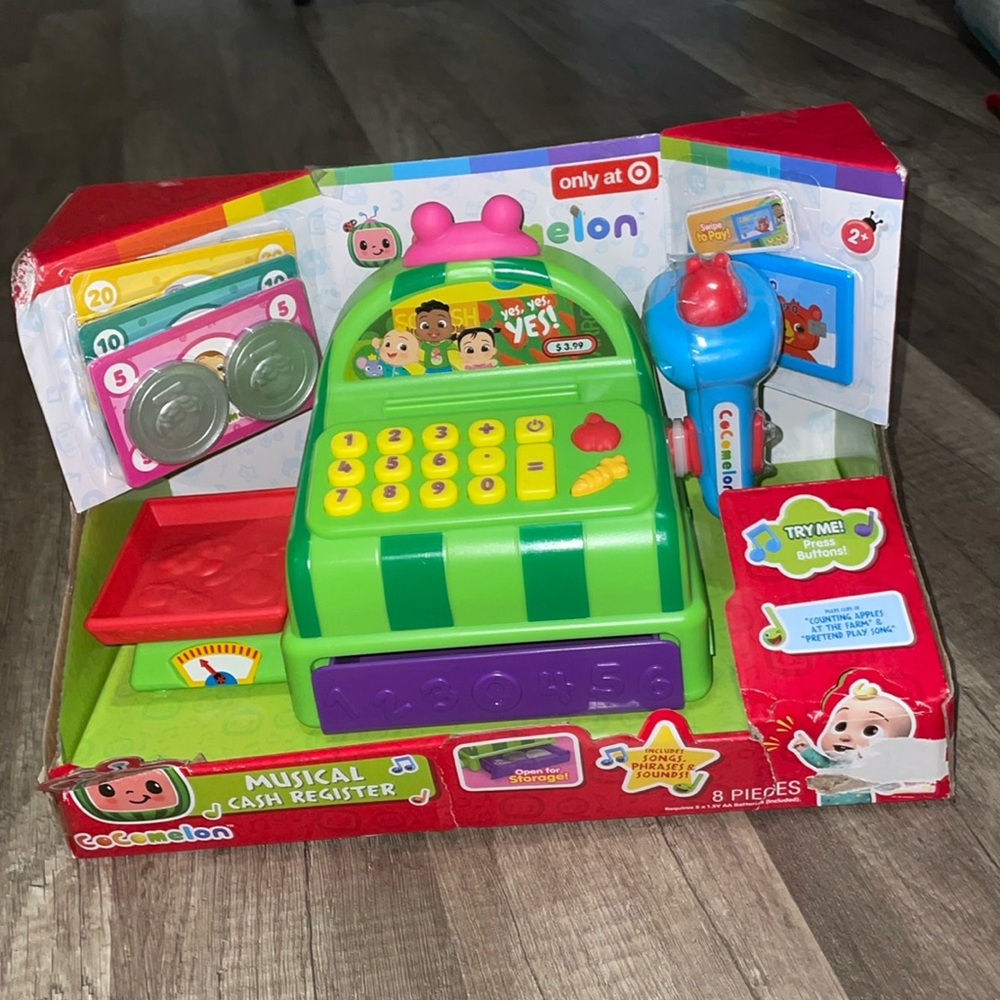 Cocomelon cash register toy. With sound